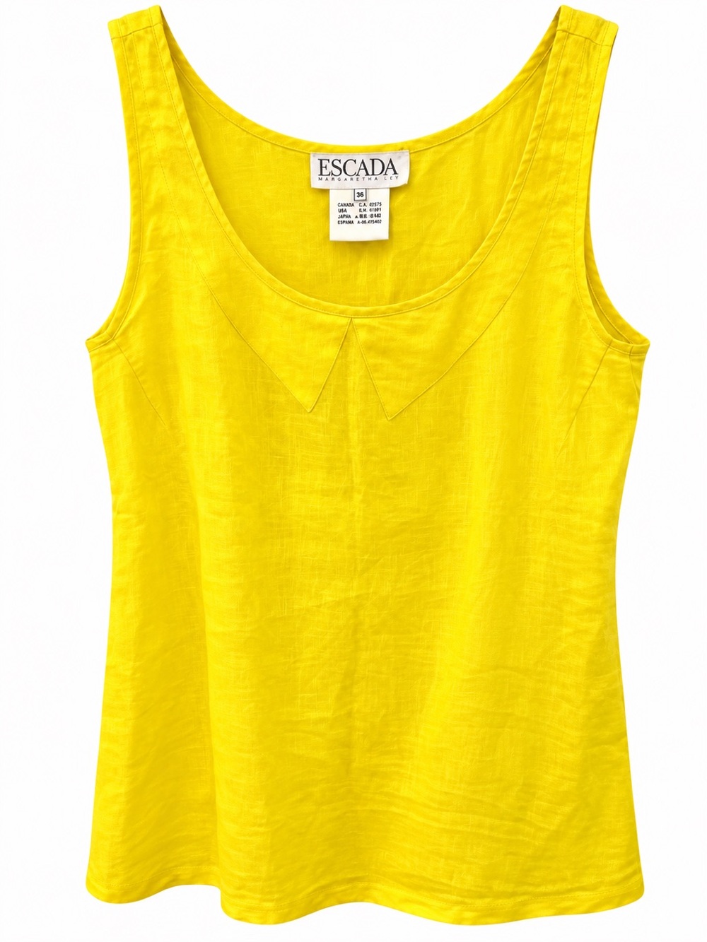 Escada authentic yellow tank - Picture 1 of 5